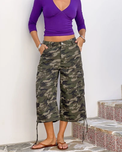 Beginning Boutique - Cameron Green Camo Shorts