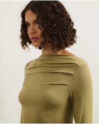 Atmos&Here - Etta Draped Jersey Top