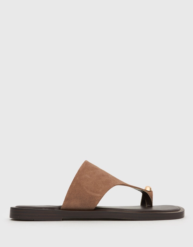 Betts - Dolphin Leather Thong Sandals