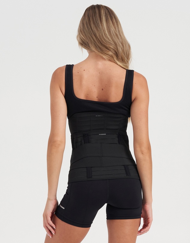 Core Trainer - Post Pregnancy Waist and Hip Band 2 Pack Black