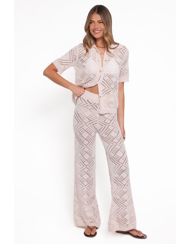 Petal & Pup - Briony Knit Pant Set - Cream