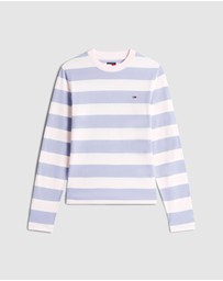 Tommy Jeans - Regular S Flag Jersey Long Sleeve Tee