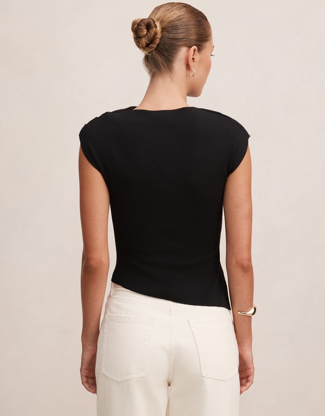 Forever New - Eleni Asymmetric Knitted Top