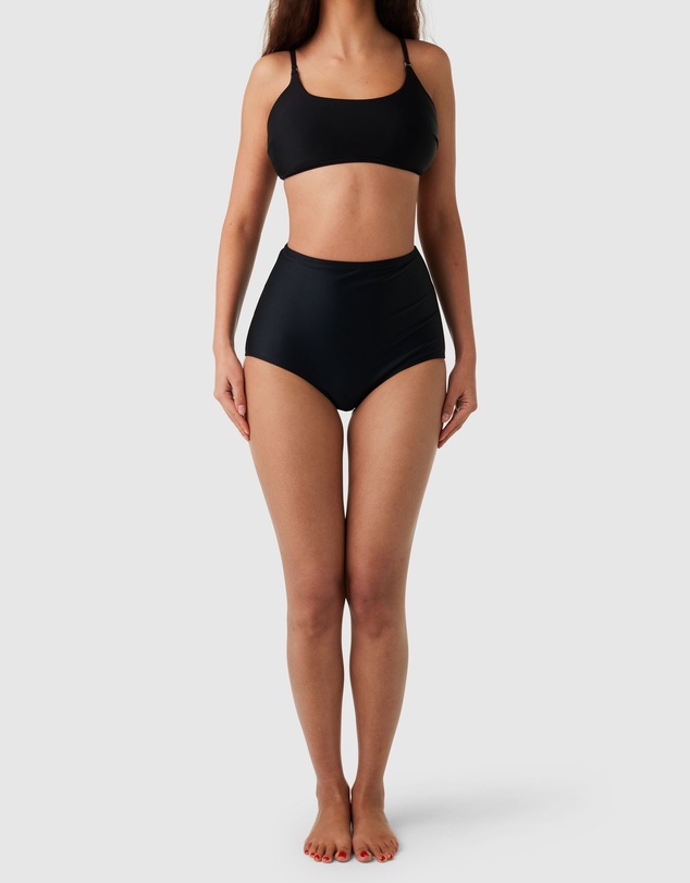 Modest Mermaid - High Waist Swimming bottom- Black