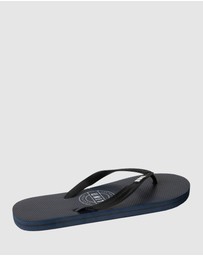 UNIT - UNIT Mens Stamp Flip Flops