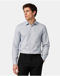 Henry Bucks - HENRY SARTORIAL Bamboo Easy Care Shirt BLUE