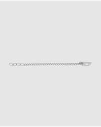 Diesel - D Logo Silver-Tone Bracelet