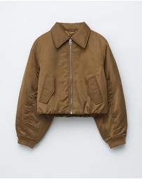 & Other Stories - Cropped Bomber Jacket