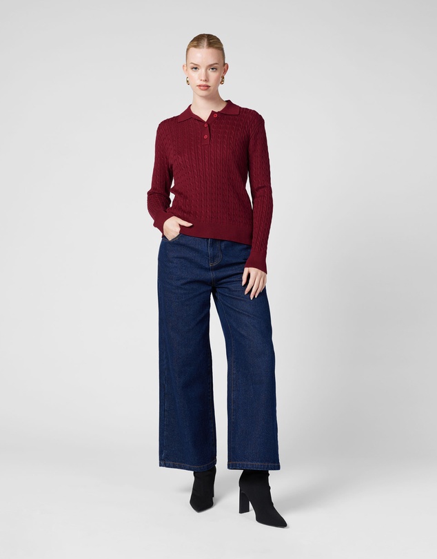 MVN - Arlo Polo Knit Top