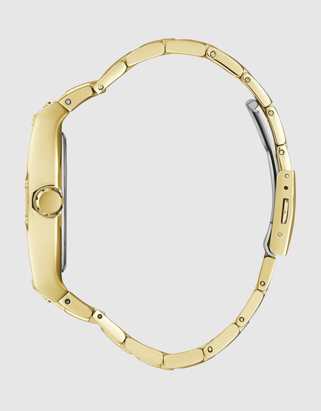 GUESS - Guess Gents and Ladies Set - Phoenix Gold Tone & Green & Veda Ladies Gold Tone Analogue