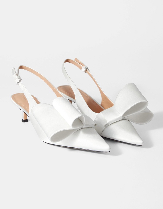 & Other Stories - Bow-Embellished Satin Pumps