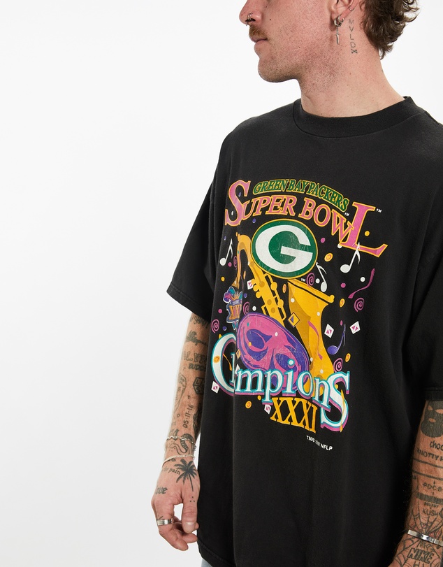Vintage by The Real Deal - Pre Loved - 1997 NFL Green Bay Packers 'Super Bowl' Tee