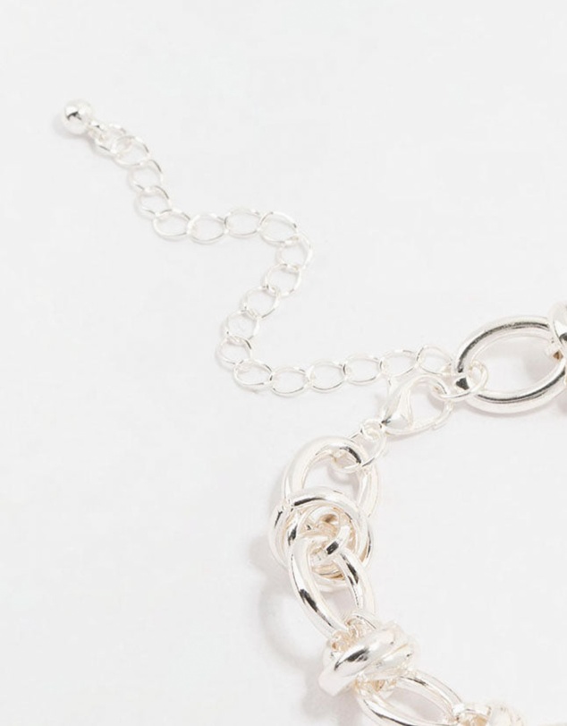 Lovisa - Silver Plated Knotted Chain Bracelet