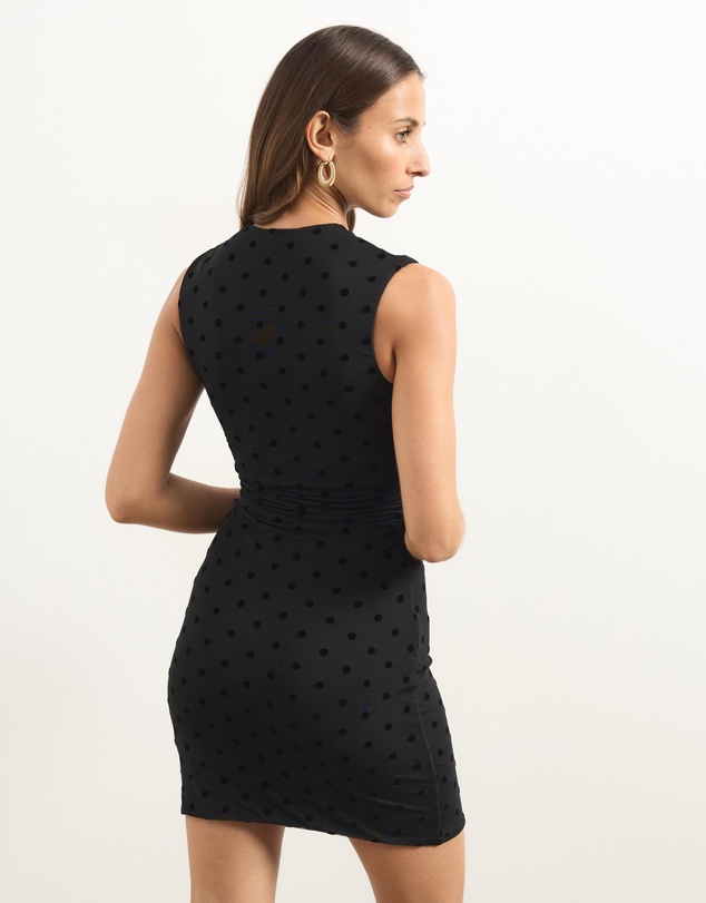 Atmos&Here - Janie Polkadot Mesh Mini Dress