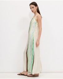 Calli - Stripe Column Maxi Dress