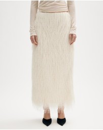 Minima Esenciales - Aila Textured Maxi Skirt