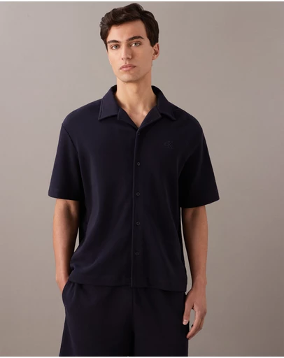 Calvin Klein Jeans - Waffle Knit Camp Shirt