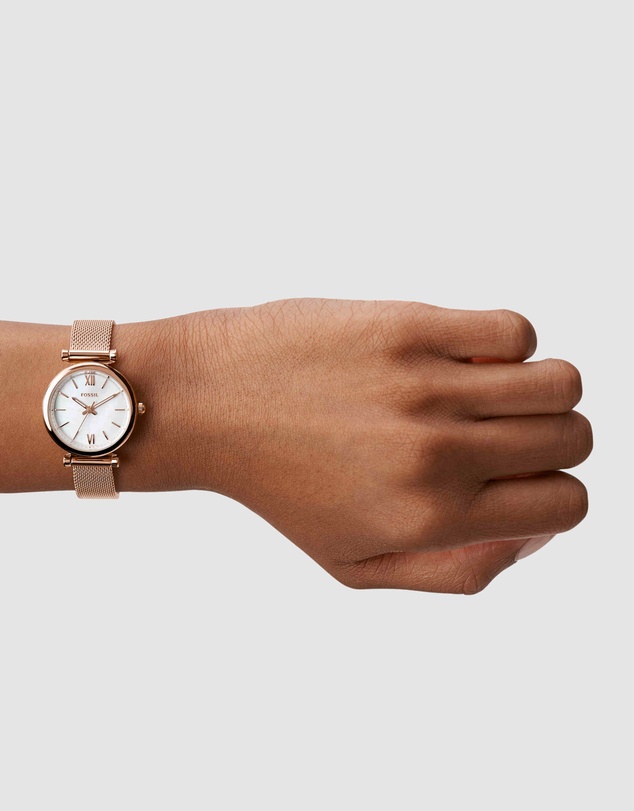Fossil - Carlie Rose Gold Tone Analogue Watch