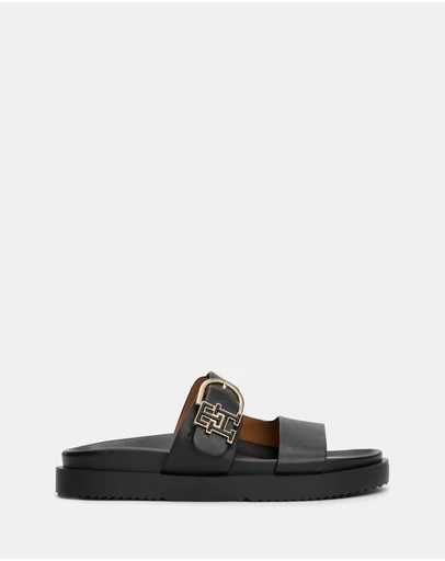 Tommy Hilfiger - Leather Sporty Mules - Women's