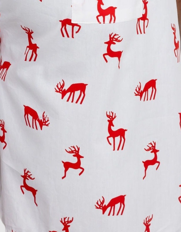Sant And Abel - Men's Reindeer Red Sleep Shorts