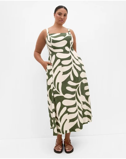 City Chic - Taranto Print Maxi Dress