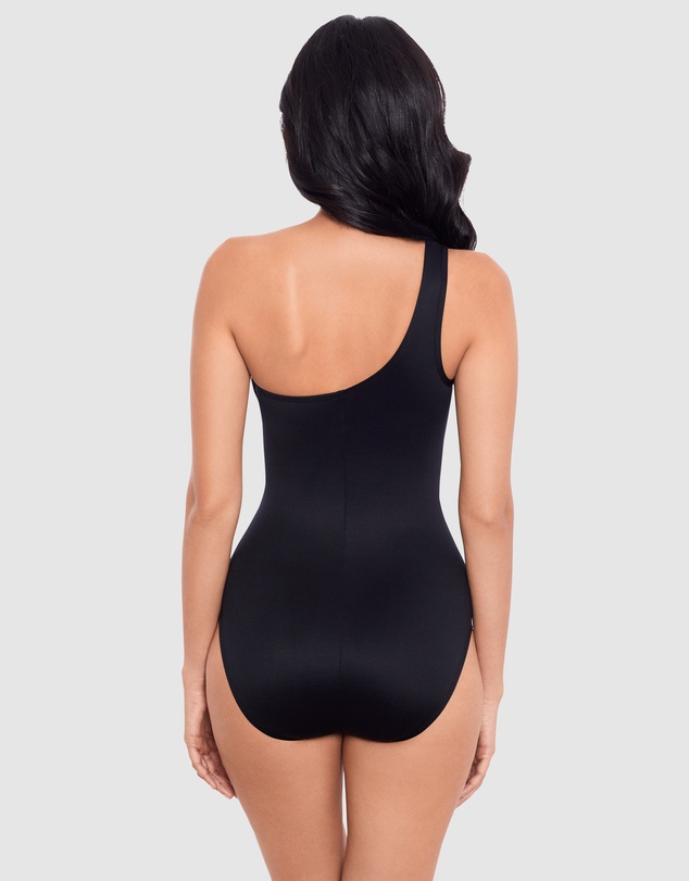 Miraclesuit Swimwear  - Tribal Tigress Jena One Shoulder Tummy Control Swimsuit
