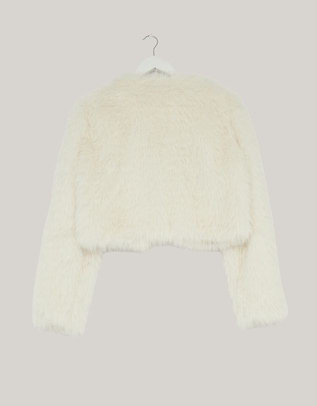 Revibe - Repaired CHANCERY Noel Faux Fur Jacket - AU 14