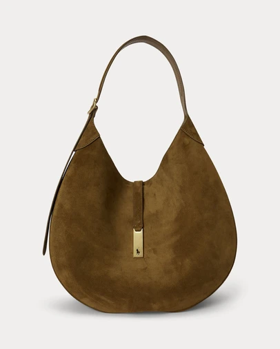 Polo Ralph Lauren - Polo ID Suede Large Shoulder Bag