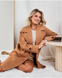 Esther & Co - Fireplace Coat - Camel