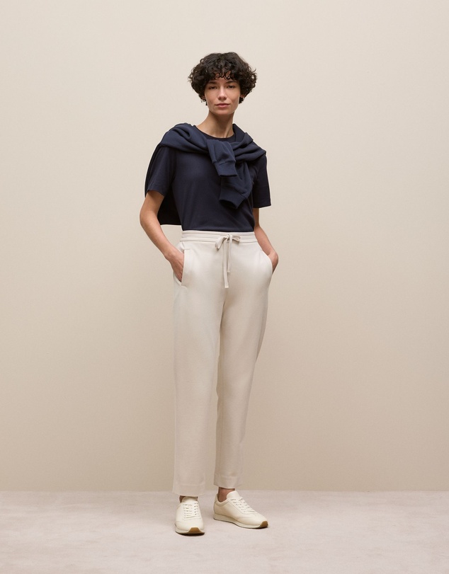 Trenery - Cotton Crew T-shirt in Night Sky