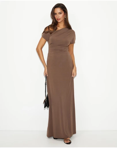 Dazie - Mojito Draped Maxi Dress