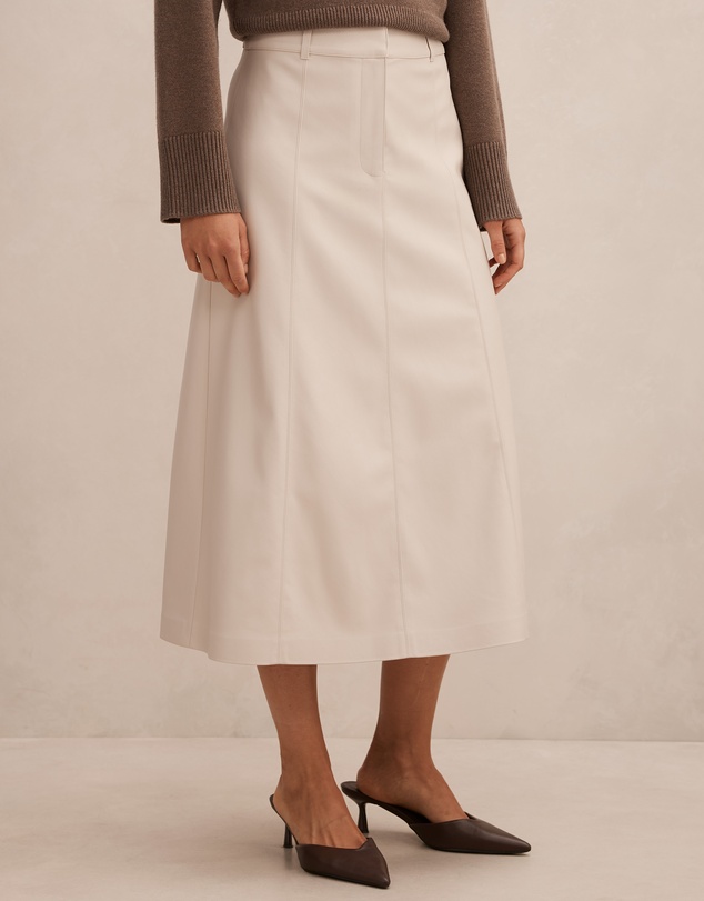 Forever New - Isla Vegan Leather Midi Skirt