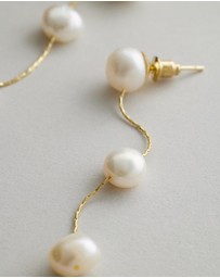 Moira Hughes - The White Label - The Alice Pearl Drop Earrings