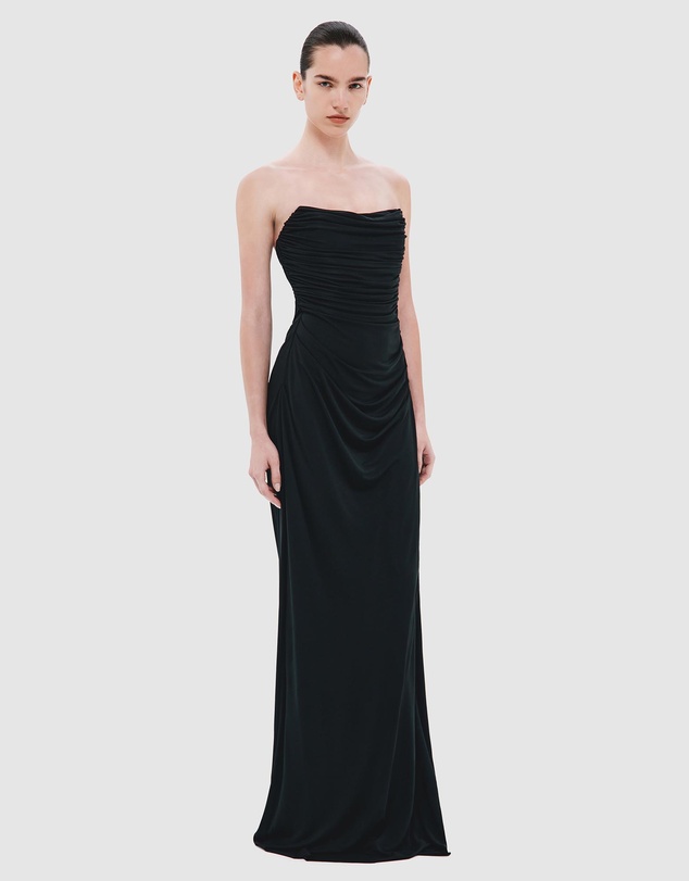 MISHA - The Dry Jersey Draped Maxi Dress