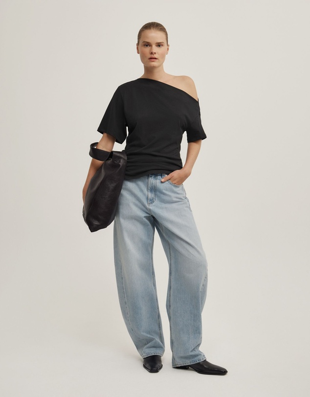 Witchery - Ruched Asymmetric T-shirt