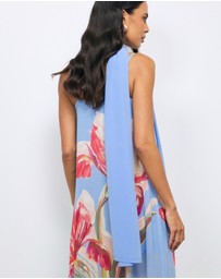 Revibe - Repaired AERE Rosalee Scarf Maxi Dress - AU 10