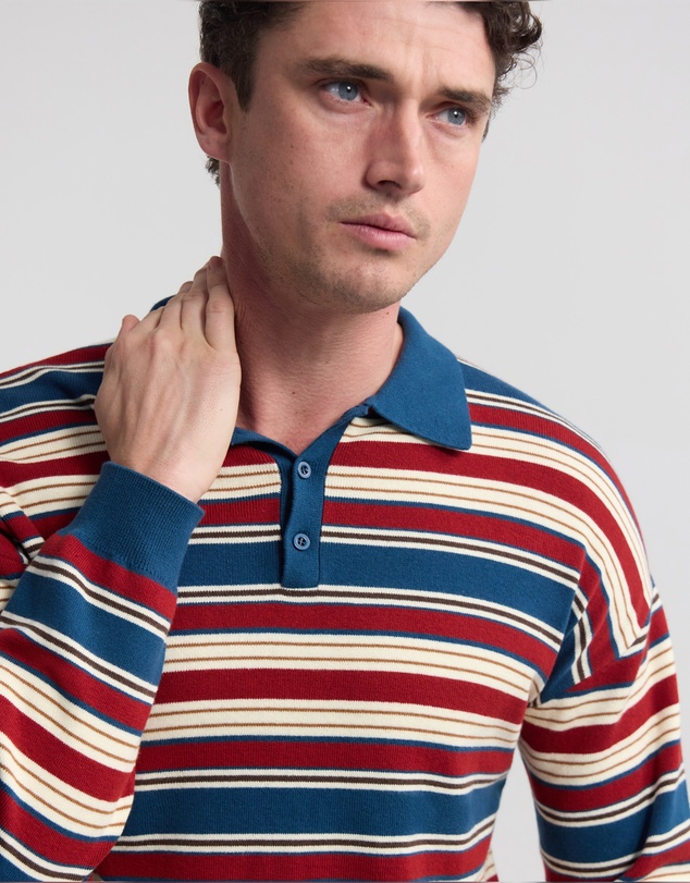 Oxford - Cedric Striped Rugby Knit