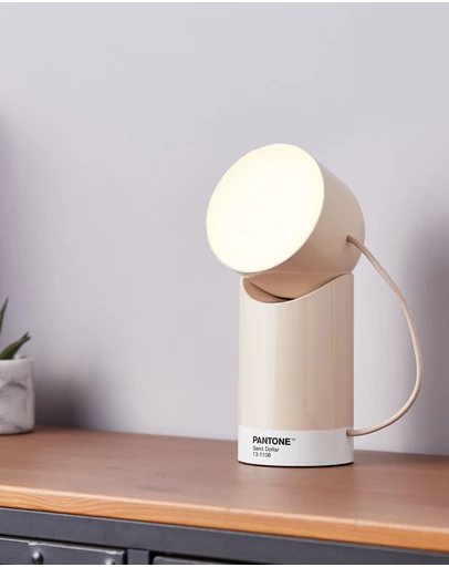 Lexon - Lexon Orbe Portable Led Lamp With Moving Head PANTONE - Sand