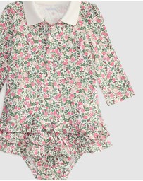 Polo Ralph Lauren - Floral Soft Cotton Polo Dress & Bloomers - Babies