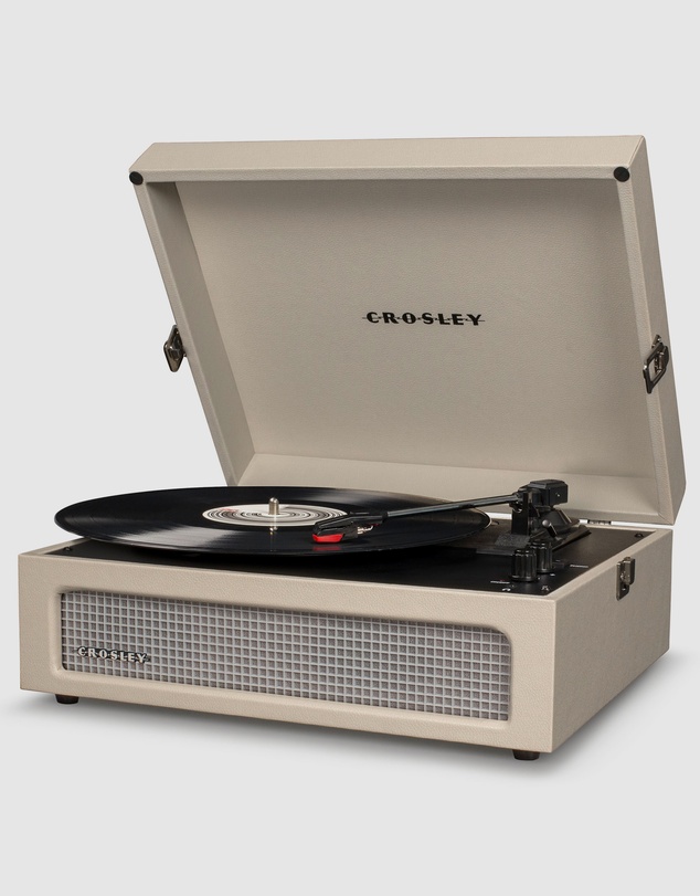 Crosley - Crosley Voyager Dune - Bluetooth Portable Turntable  & Record Storage Crate
