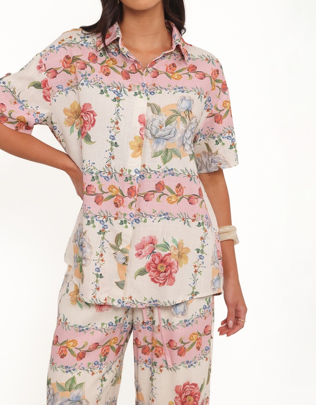 Petal & Pup - Cascais Shirt - Rose Tile