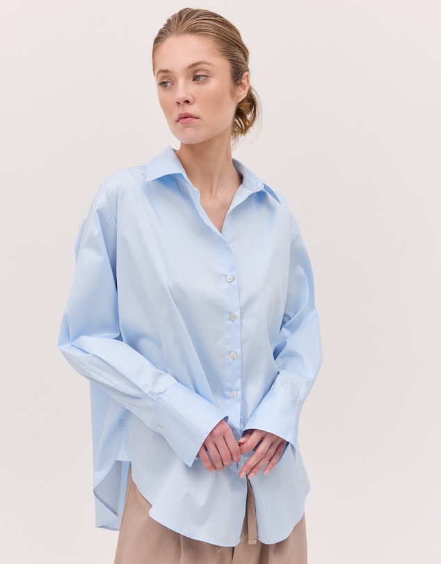 Cloth & Co. - The Split Back Shirt Sky