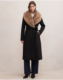 Forever New - Shelby Faux Fur Collar Coat