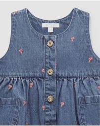 Purebaby - Embroidered Pinnie -Kids-Babies