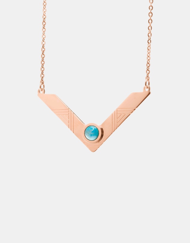 Pastiche - Blue Flame Necklace