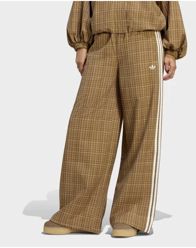 adidas Originals - LOOSE CHECK TRACK PANTS Womens