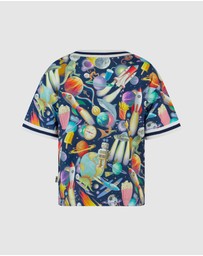 Fleur Harris - 'Out of This World' Rocket Tee in Navy