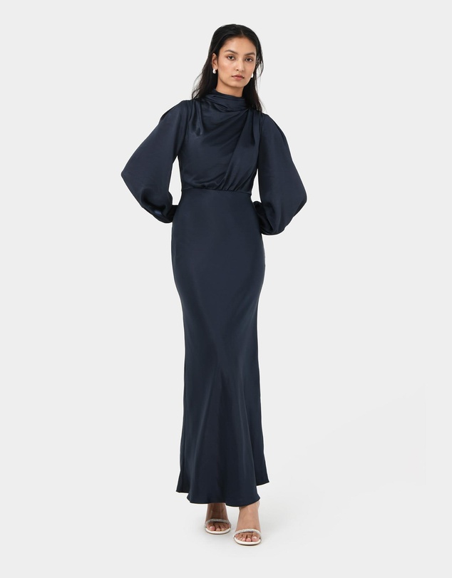 Forcast - Whitney Satin Cowl Neck Dress