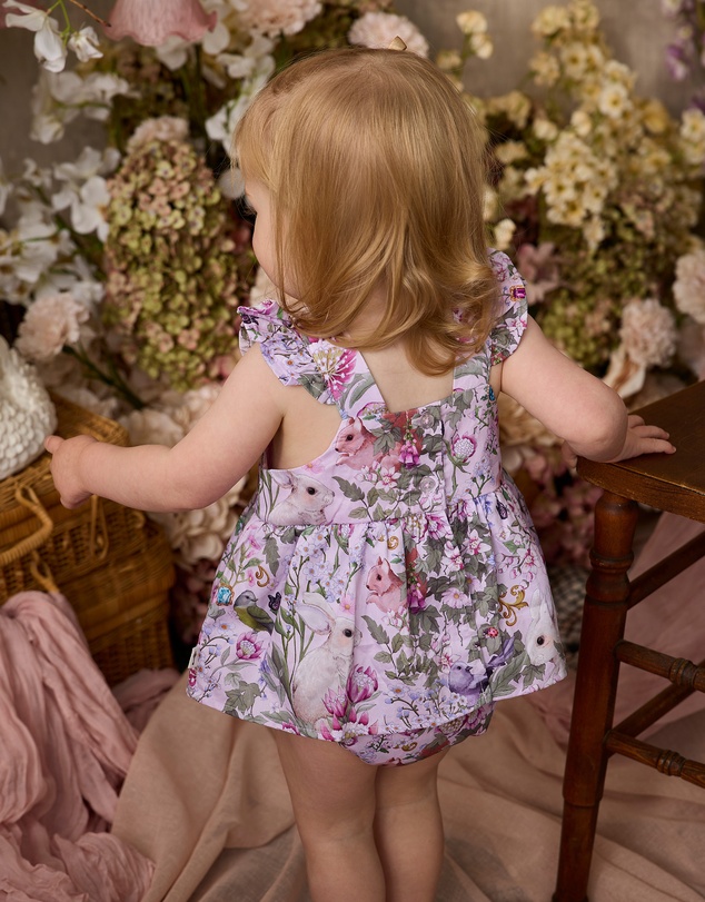 Fleur Harris - 'Heirloom Treasures' Esme Skirt Bodysuit in Pink Multi