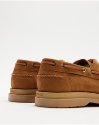 HUGO - Chaol Moccassin Suede Boat Shoes - Men's